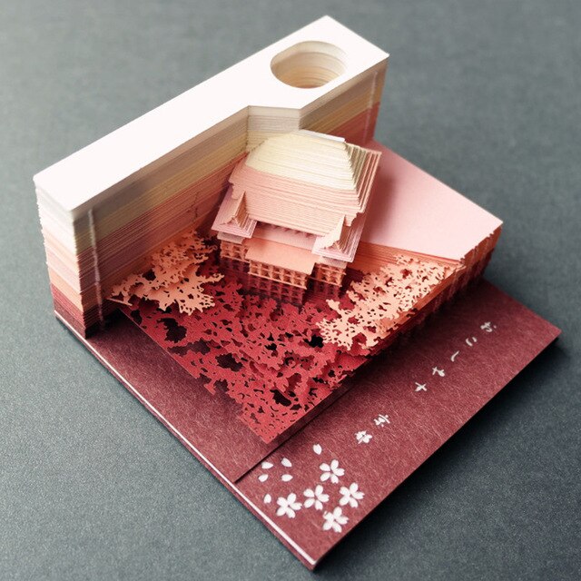 Japan Building Kyoto Kiyomizu Temple Omoshiroi Block 3D Memo