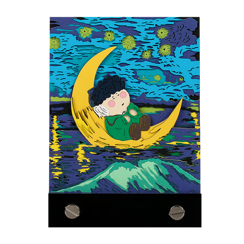 Moon Artist Omoshiroi Block 3D Memo Pad Paper Model 8 - ®OMOSHIROI Block Moon Artist Omoshiroi Block 3D Memo Pad Paper Model - Image 8